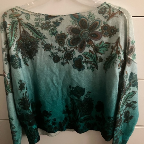 Pilcro Lani airy botanical oversized cashmere sweater - Picture 3 of 6